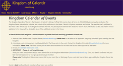 Desktop Screenshot of calendar.calontir.org