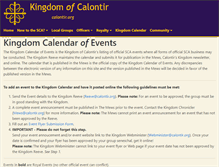 Tablet Screenshot of calendar.calontir.org