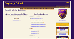 Desktop Screenshot of media.calontir.org