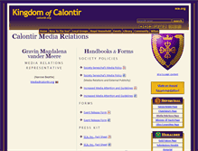 Tablet Screenshot of media.calontir.org