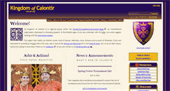 Desktop Screenshot of calontir.org
