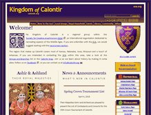 Tablet Screenshot of calontir.org