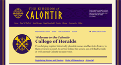 Desktop Screenshot of heraldry.calontir.org