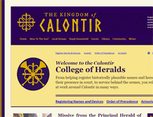 Tablet Screenshot of heraldry.calontir.org