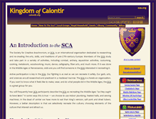 Tablet Screenshot of newcomers.calontir.org